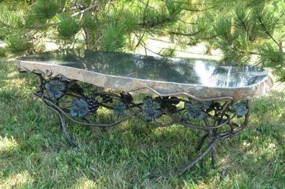 granite benches central maine