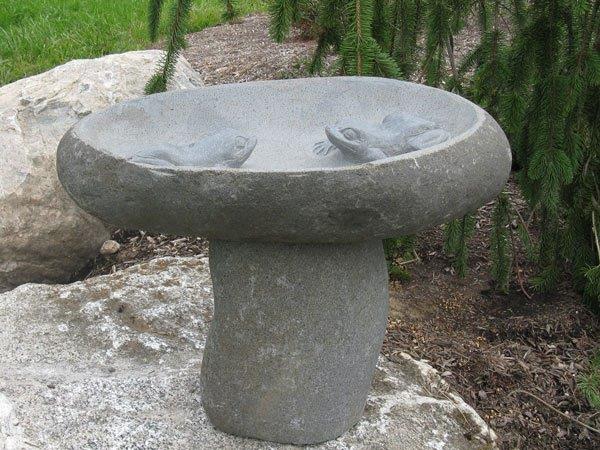 granite bird baths central maine