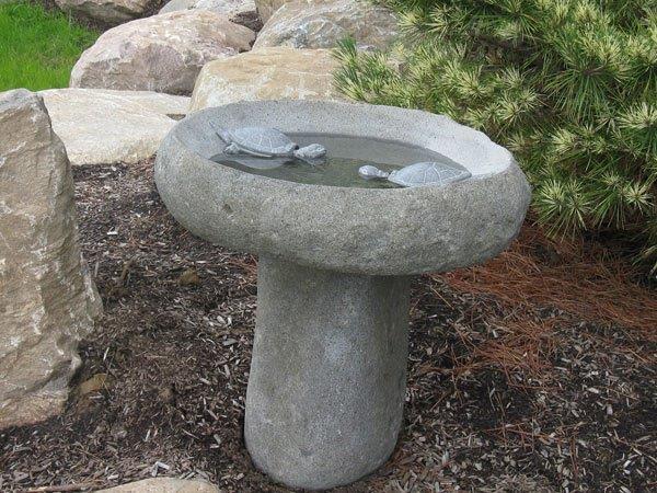 granite bird baths central maine