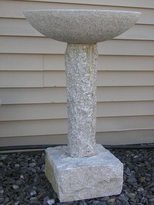 granite bird baths central maine